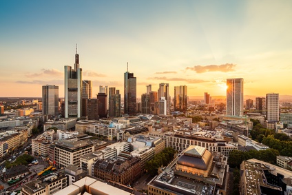 Die Skyline von Frankfurt am Main